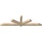 Ekena Millwork Kennewick Rough Sawn Timber Gable Bracket, Douglas Fir, 84"W x 24"H x 4"D x 4"F, 7/12 Pitch GBW084X24X0404KEN00RDF - alternate 2